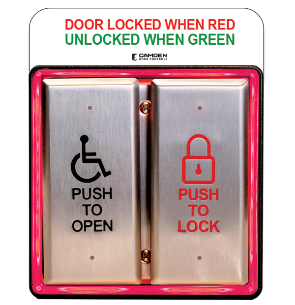 CM-xxx/A2: CM-74/75 & CM-84/85 Series:Column™ Push Plate Switches - All Active Switches - Push Plate Switches