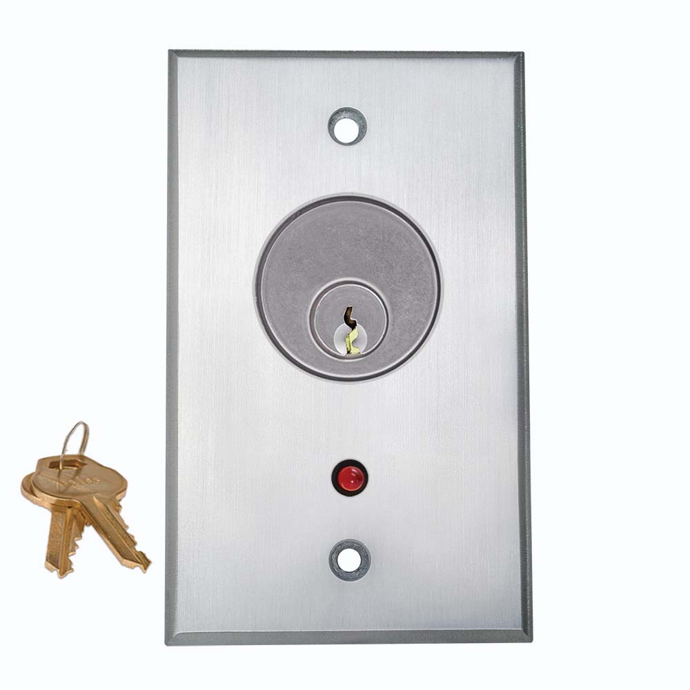 36" Long Column™ Push Plate Switch with Dark Bronze Anodized Finish:  