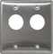 CM-3590: CM-3200 & CM-3500 Series:Stainless Steel, 2 Gang, Flush Mount - Key Switches
