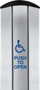 36" Long Column™ Push Plate Switch in Stainless Steel:  