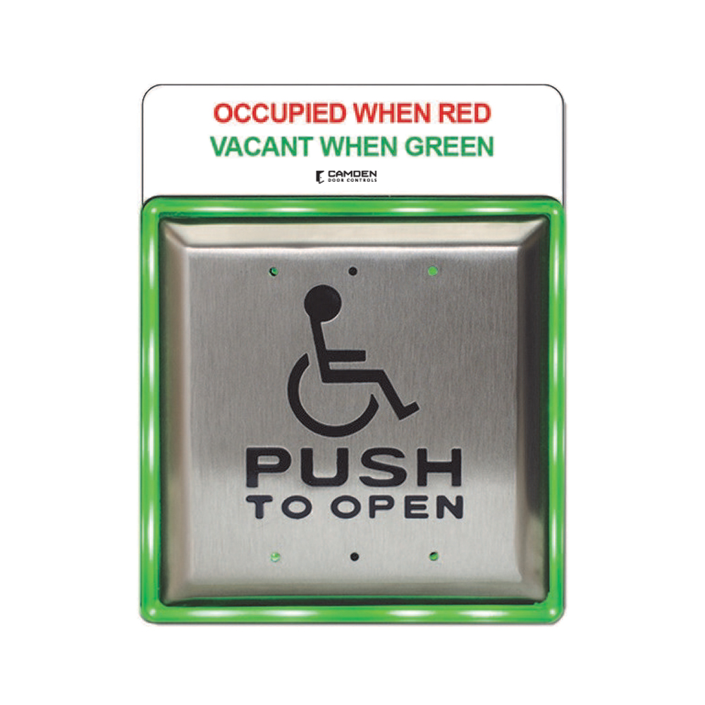 1-5/8" Pushbutton, Aluminum Faceplate