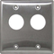 CM-3590: CM-3200 & CM-3500 Series:Stainless Steel, 2 Gang, Flush Mount - Key Switches