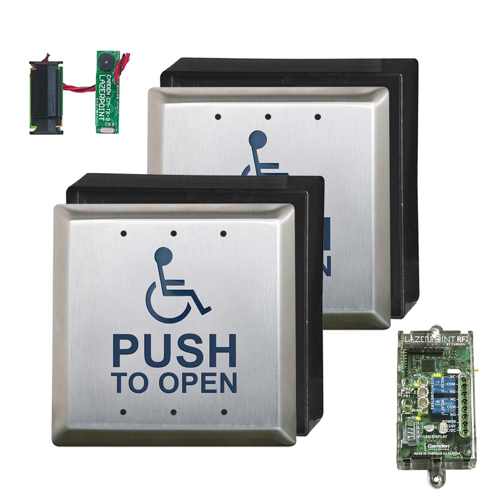 CM-xxx/8: CM-54, CM-55 & CM-57 Series:Illuminated Push Plate Enclosures & Kits - All Active Switches - Push Plate Switches