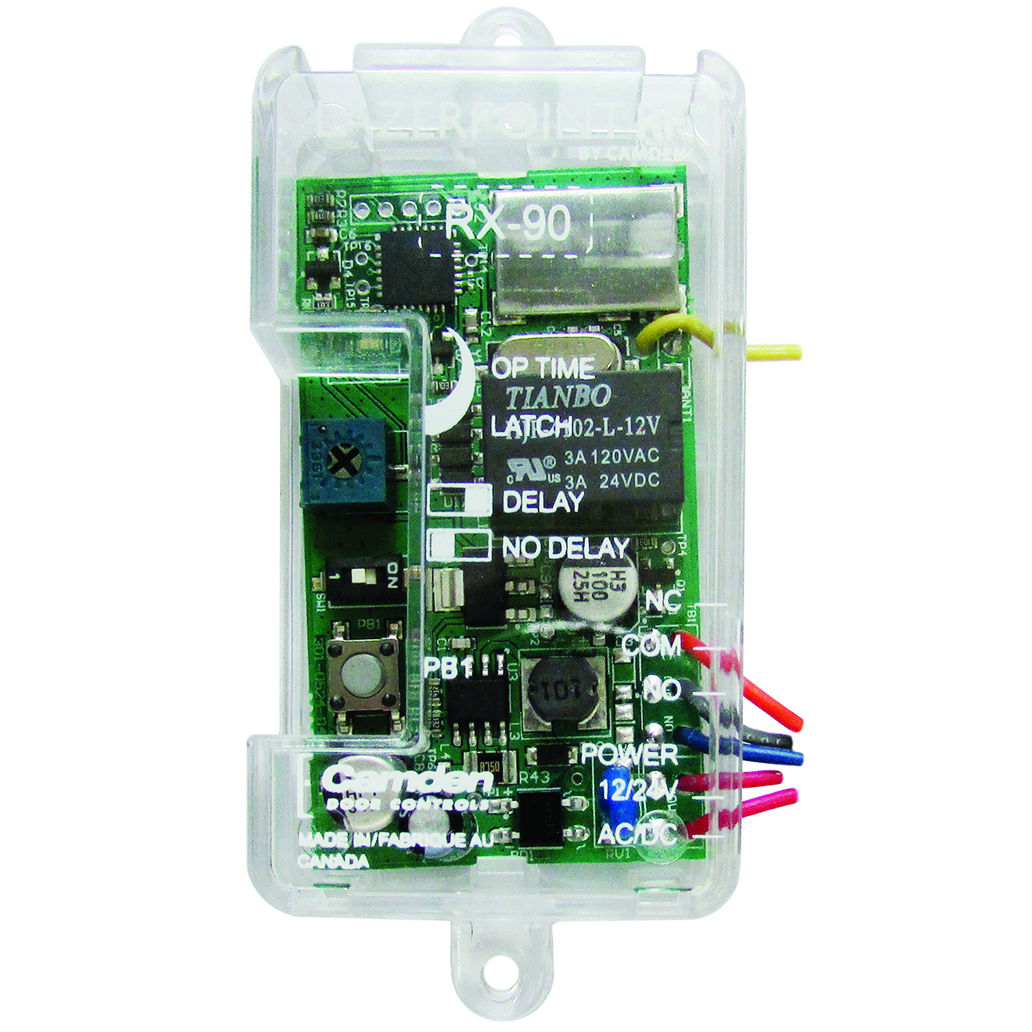 CM-30EE/AT: 2" Sq. LED Illuminated  Exit Switch, w/ timer - Push / Exit Buttons - Activation