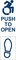CM-xxx/A40: CM-7436 Series: 4.5" Wide Models:CM-7536 Series: 6" Wide Models COLUMN™ Push Plate Switches - All Active Switches - Push Plate Switches