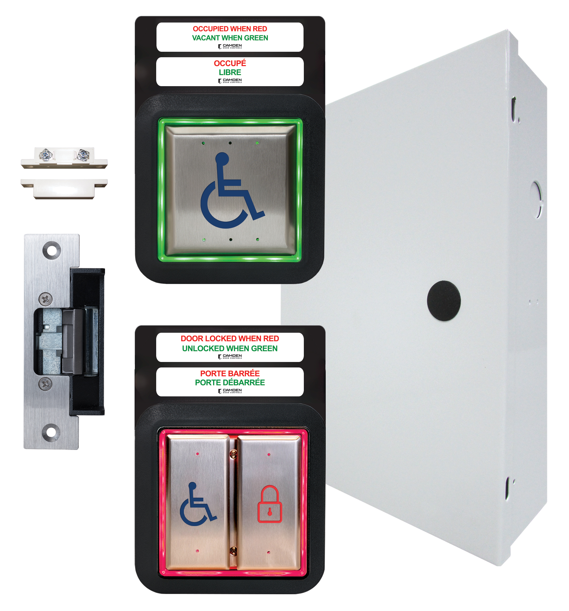 CX-ED1379: CX-ED1309 & CX-ED1379:'Universal' Electric Strike for Narrow Stile Aluminum Door Frames - Electric Strikes